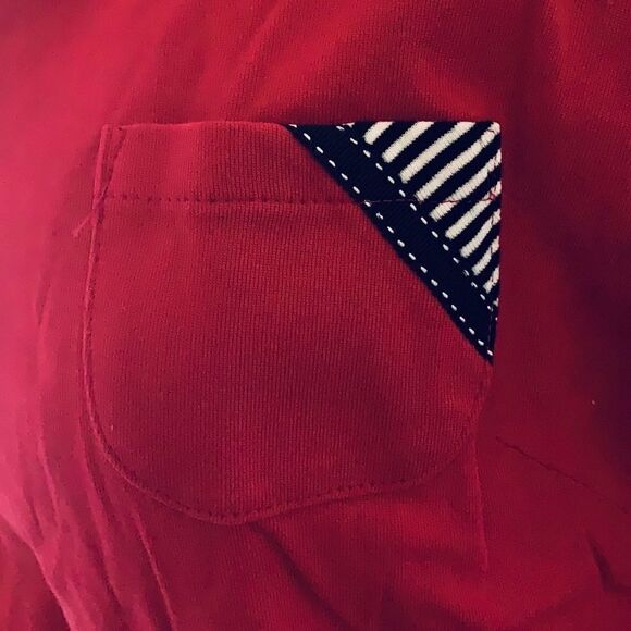 NWOT Japan 3/4 sleeves Blouse red - Picture 3 of 6